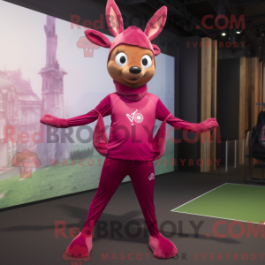 Magenta Roe Deer mascot...