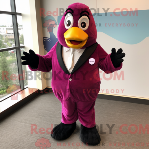 Magenta Penguin mascot...
