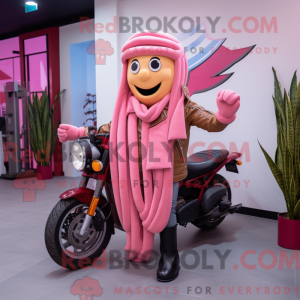 Pink French Fries mascot...