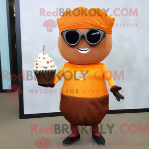 Rust Cupcake mascot costume...