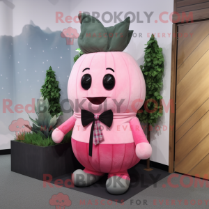 Pink Turnip mascot costume...