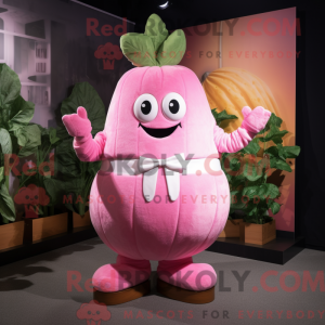 Pink majroe maskot kostume...