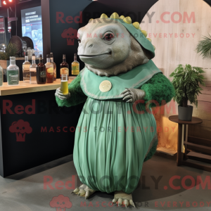Green Glyptodon mascot...