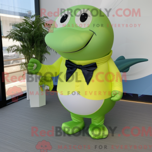 Postava maskota Lime Green...