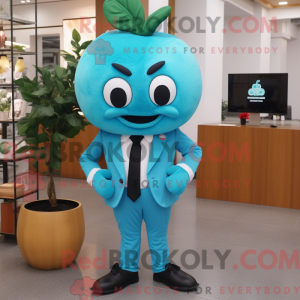 Turkis æble maskot kostume...