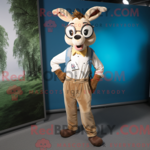 Beige hjort maskot drakt...