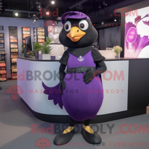 Purple Blackbird mascot...