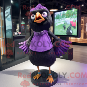 Purple Blackbird mascot...