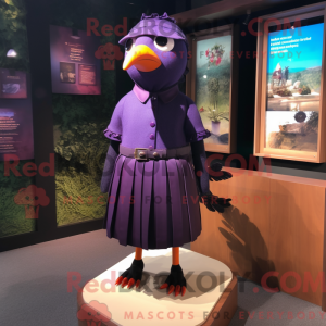 Purple Blackbird mascot...