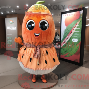 Rust Melon mascot costume...