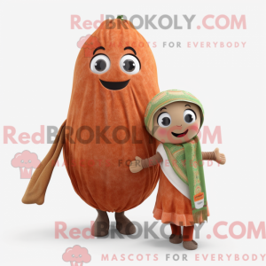 Rust Melon mascot costume...
