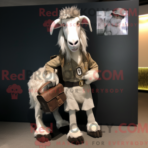 Silver Boer Goat mascot...