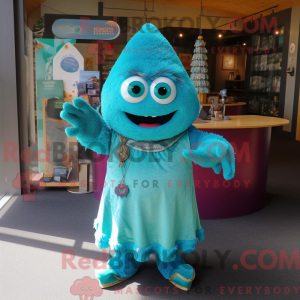 Turquoise But mascot...