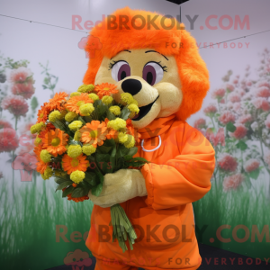 Orange Bouquet Of Flowers...