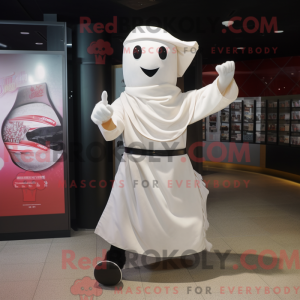 White Knife Thrower maskot...