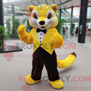 Lemon Yellow Marten mascot...