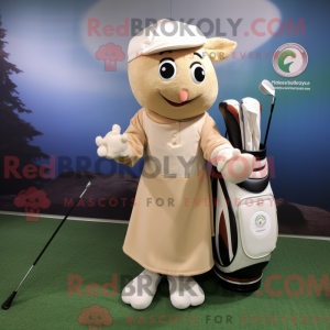 Beige Golf Bag...