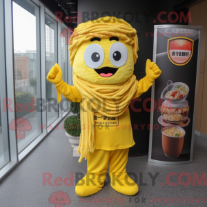 Yellow Ramen mascot costume...