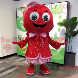 Strawberry mascot costume...