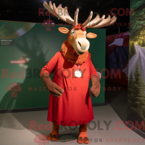 Red Irish Elk maskot...