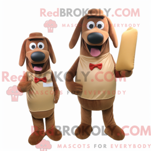 Brown Hot Dogs mascot...