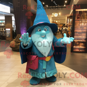 Cyan Wizard Maskottchen...