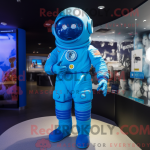 Blue Astronaut mascot...