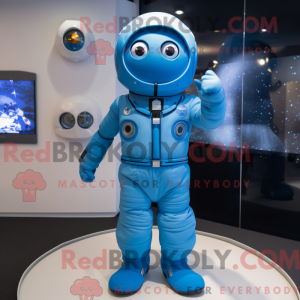 Blue Astronaut mascot...