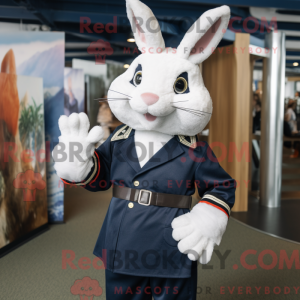 Navy Wild Rabbit mascot...