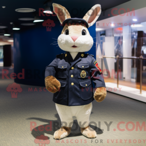 Navy Wild Rabbit maskot...