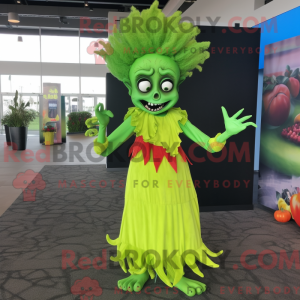 Lime Green Undead maskot...
