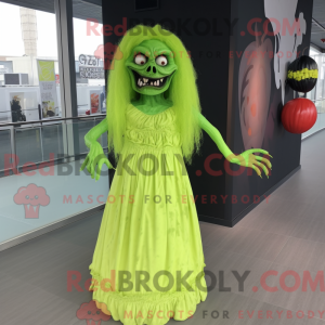 Postava maskota Lime Green...