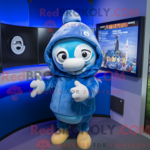 Blue Ray mascot costume...