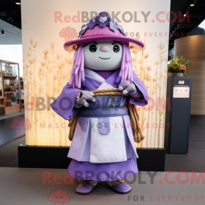 Lavender Samurai mascot...