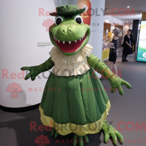 Krokodil Maskottchen Kostüm...
