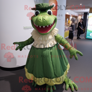 Krokodille maskot kostume...