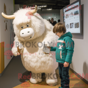 Mascotte de Yak blanc...