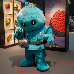 Turquoise Grenade mascot...