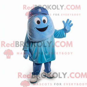Blue Aglet mascot costume...