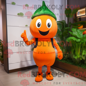 Orange spinat maskot...