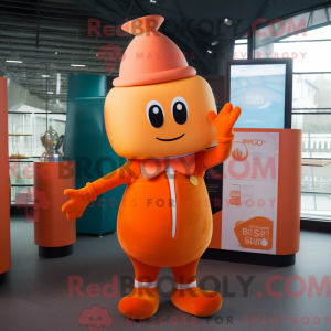 Orange Hourglass maskot...