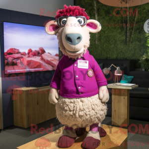 Magenta Merino Sau máscara...