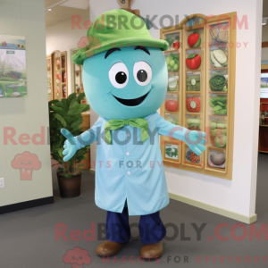 Blue Green Bean maskot...