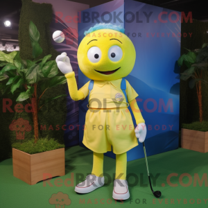 Mascotte de balle de golf...