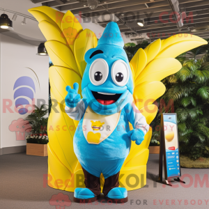 Sky Blue Baa mascot costume...