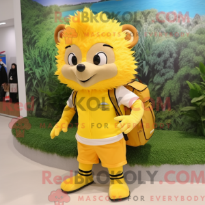 Yellow Hedgehog mascot...