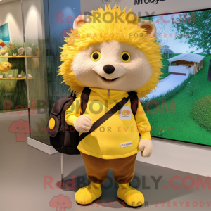 Yellow Hedgehog mascot...