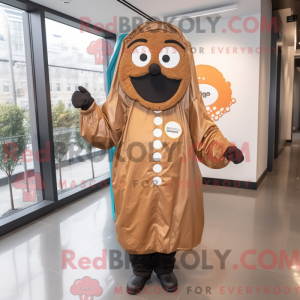 Brown Bagels mascot costume...