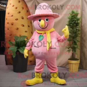 Pink Lemon mascot costume...
