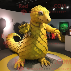 Yellow Pangolin mascot...